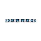 Captivating Blue Sparkle Diamond Band Ring Front View from Splendid Jewellery