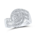 Captivating Brilliance: 10kt White Gold Diamond Cluster Ring - Splendid Jewellery