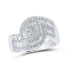 Captivating Brilliance: 10kt White Gold Diamond Cluster Ring - Splendid Jewellery