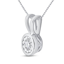 Load image into Gallery viewer, Captivating Brilliance: 10kt White Gold Diamond Solitaire Pendant - Splendid Jewellery