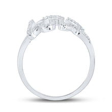 Load image into Gallery viewer, Captivating Brilliance: 10kt White Gold Womens Round Diamond Love Fashion Ring 1/5 Cttw - Splendid Jewellery