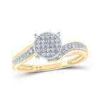 Captivating Brilliance: 10kt Yellow Gold Diamond Cluster Ring - Splendid Jewellery