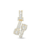 Captivating Brilliance: 10kt Yellow Gold Diamond Cushion - Cuff Pendant - Splendid Jewellery