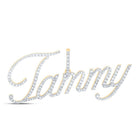 Captivating Brilliance: 10kt Yellow Gold Diamond Initial & Letter Pendant - Splendid Jewellery