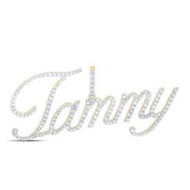 Captivating Brilliance: 10kt Yellow Gold Diamond Initial & Letter Pendant - Splendid Jewellery