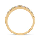 Captivating Brilliance | 10kt Yellow Gold Womens Round Diamond Pave Band Ring 1/2 Cttw Side View 2 from Splendid Jewellery