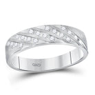 Captivating Brilliance: 14kt White Gold His Hers Round Diamond Cluster Matching Wedding Set 7/8 Cttw - Splendid Jewellery
