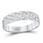 Captivating Brilliance: 14kt White Gold His Hers Round Diamond Cluster Matching Wedding Set 7/8 Cttw - Splendid Jewellery