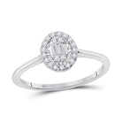 Captivating Brilliance: 14kt White Gold Women's Diamond Cluster Ring - Splendid Jewellery