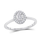 Captivating Brilliance: 14kt White Gold Women's Diamond Cluster Ring - Splendid Jewellery