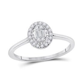 Captivating Brilliance: 14kt White Gold Women's Diamond Cluster Ring - Splendid Jewellery