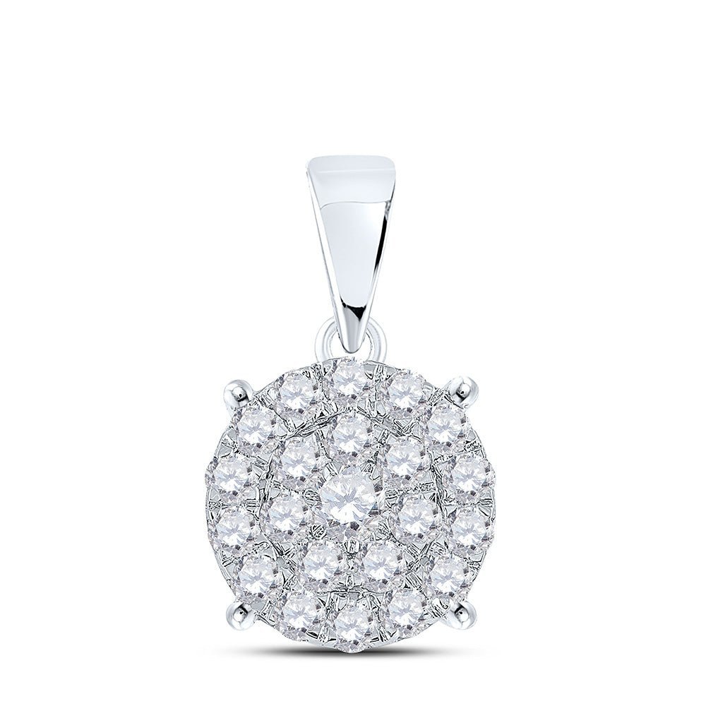 Captivating Brilliance Diamond Cluster Pendant - Splendid Jewellery