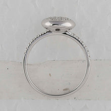 Load image into Gallery viewer, Captivating Brilliance Diamond Cluster Ring Side view from the 10Kt White Gold Womens Round Diamond Circle Cluster Ring 1 3 Cttwpin281777 collection by Splendid Jewellery