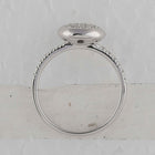 Captivating Brilliance Diamond Cluster Ring Side view from the 10Kt White Gold Womens Round Diamond Circle Cluster Ring 1 3 Cttwpin281777 collection by Splendid Jewellery