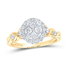 Load image into Gallery viewer, Captivating Brilliance Diamond Cluster Ring product  Top View from Splendid Jewellery