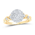 Captivating Brilliance Diamond Cluster Ring product  Top View from Splendid Jewellery