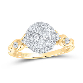 Captivating Brilliance Diamond Cluster Ring product  Top View from Splendid Jewellery