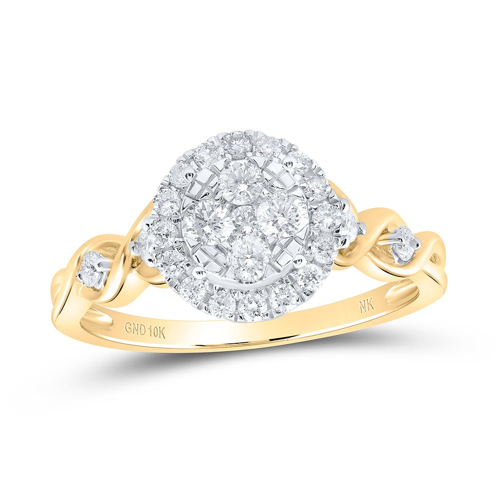 Captivating Brilliance Diamond Cluster Ring - Splendid Jewellery