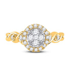 Captivating Brilliance Diamond Cluster Ring product Top View from Splendid Jewellery
