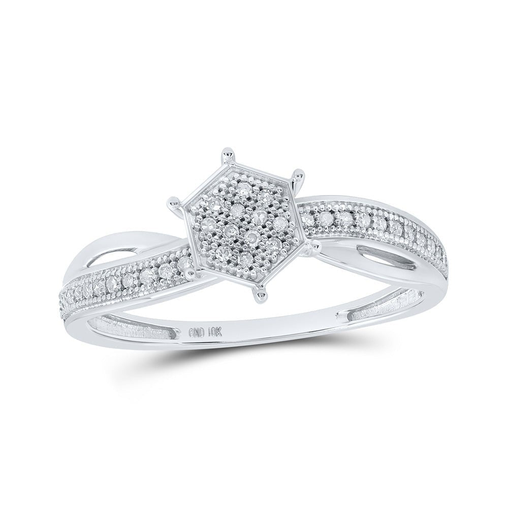Captivating Brilliance Diamond Cluster Ring - Splendid Jewellery