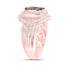 Load image into Gallery viewer, Captivating Brown Diamond Cluster Bridal Wedding Ring - Splendid Jewellery