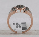 Captivating Brown Diamond Cluster Ring in 10kt Rose Gold - Splendid Jewellery