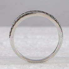 Load image into Gallery viewer, Captivating Brown Diamond Diagonal Stripe Band Ring - Splendid Jewellery