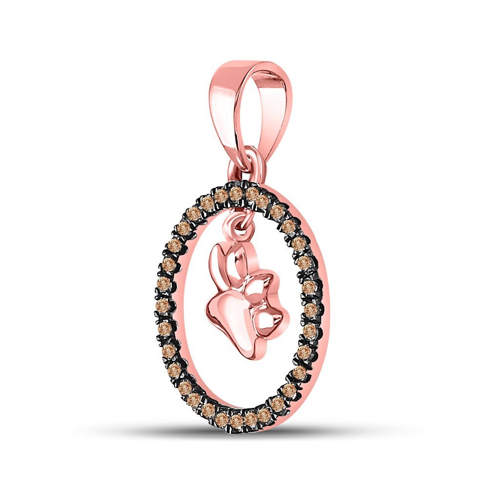 Captivating Canine Paw Print Pendant - Splendid Jewellery