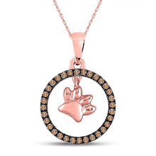 Load image into Gallery viewer, Captivating Canine Paw Print Pendant  Top View from Splendid Jewellery