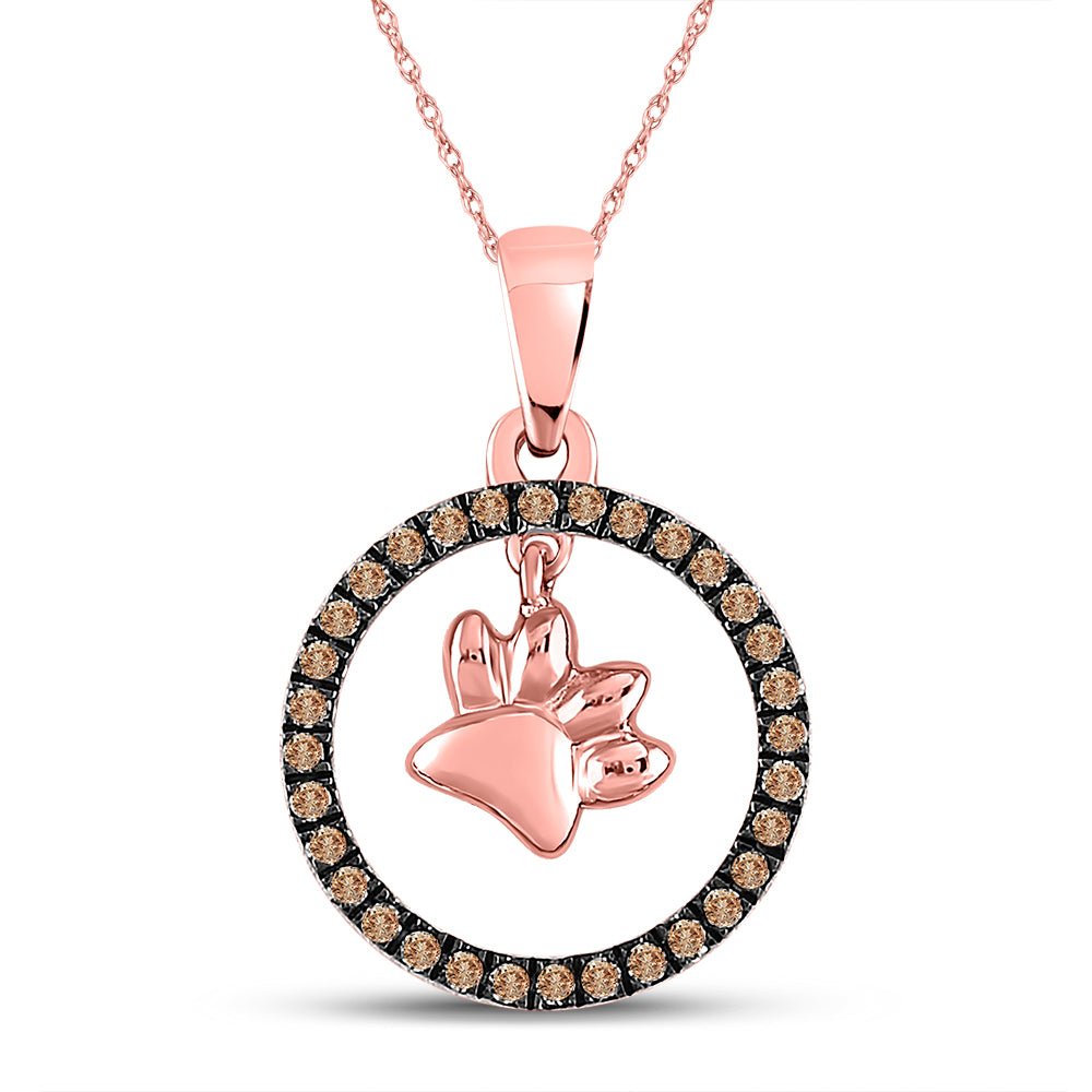 Captivating Canine Paw Print Pendant - Splendid Jewellery