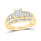 Captivating Cluster Brilliance 10kt Yellow Gold Diamond Ring - Splendid Jewellery