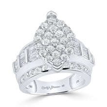 Load image into Gallery viewer, Captivating Cluster Brilliance 3 Carat Diamond Wedding Ring - Splendid Jewellery