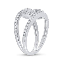 Load image into Gallery viewer, Captivating Cluster of Baguette and Round Diamonds Ring - Splendid Jewellery