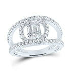 Captivating Cluster of Baguette and Round Diamonds Ring - Splendid Jewellery
