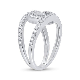 Captivating Cluster of Baguette and Round Diamonds Ring - Second Side View