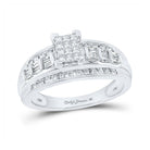 Captivating Cluster of Love 10kt White Gold Diamond Ring - Splendid Jewellery