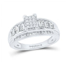 Captivating Cluster of Love 10kt White Gold Diamond Ring - Splendid Jewellery