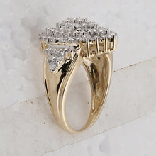 Load image into Gallery viewer, Captivating Cluster of Radiance Ring Front View from Splendid Jewellery