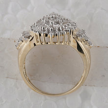 Load image into Gallery viewer, Captivating Cluster of Radiance Ring Side View from Splendid Jewellery