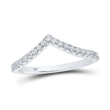 Load image into Gallery viewer, Captivating Diamond Chevron Stackable Band Ring - Splendid Jewellery