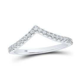 Captivating Diamond Chevron Stackable Band Ring - Splendid Jewellery