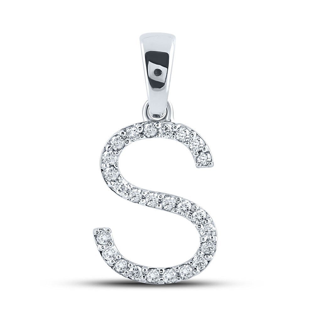 Captivating Diamond Initial Sparkle Pendant - Splendid Jewellery
