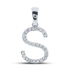 Captivating Diamond Initial Sparkle Pendant - Splendid Jewellery