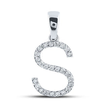 Load image into Gallery viewer, Captivating Diamond Initial Sparkle Pendant - Splendid Jewellery