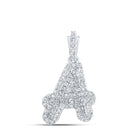 Captivating Elegance: 10kt White Gold Diamond Initial Pendant - Splendid Jewellery