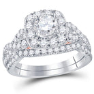 Captivating Elegance: 14kt Two - tone Gold Diamond and Sapphire Bridal Wedding Ring Set - Splendid Jewellery