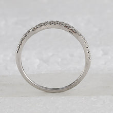 Load image into Gallery viewer, Captivating Elegance 14kt White Gold Diamond Halo Bridal Wedding Ring Set Top View from Splendid Jewellery