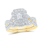 Captivating Emerald Brilliance Wedding Ring Set - Splendid Jewellery