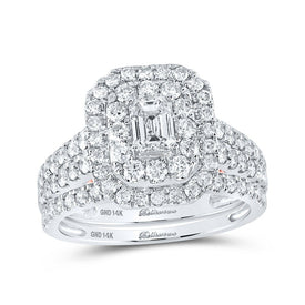 Captivating Emerald Brilliance Wedding Ring Set - Splendid Jewellery