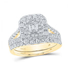 Captivating Emerald Brilliance Wedding Ring Set - Splendid Jewellery